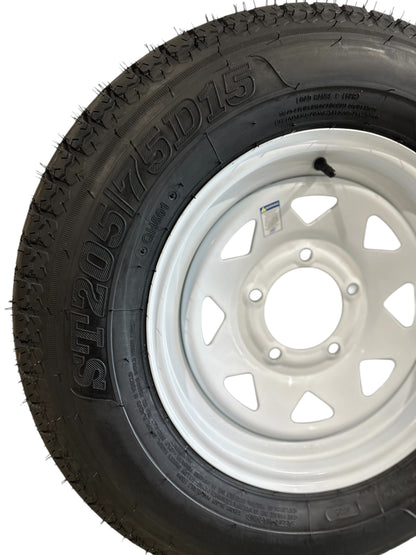 205-75d15 trailer tire 5x5.5 bolt pattern tire and wheel combo