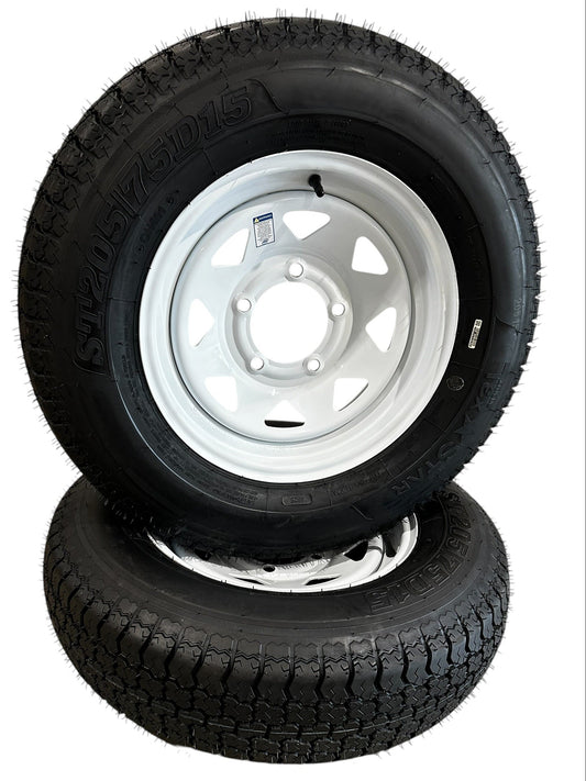 205-75d15 trailer tire 5x5.5 bolt pattern tire and wheel combo