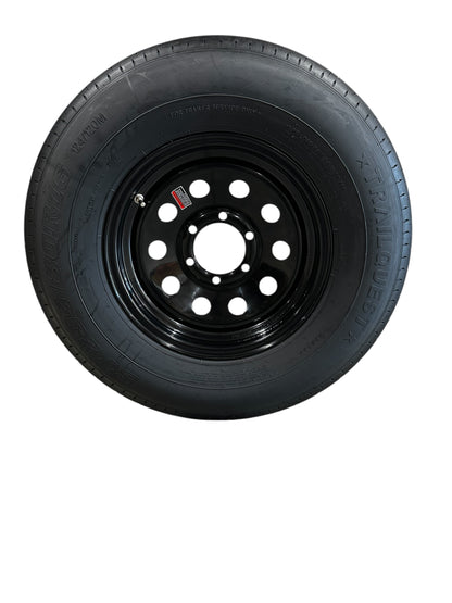TrailQuest ST235/80R16 Radial LRE 6 Lug 6x5.5" Modular Black Wheel