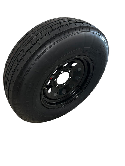 TrailQuest ST235/80R16 Radial LRE 6 Lug 6x5.5" Modular Black Wheel