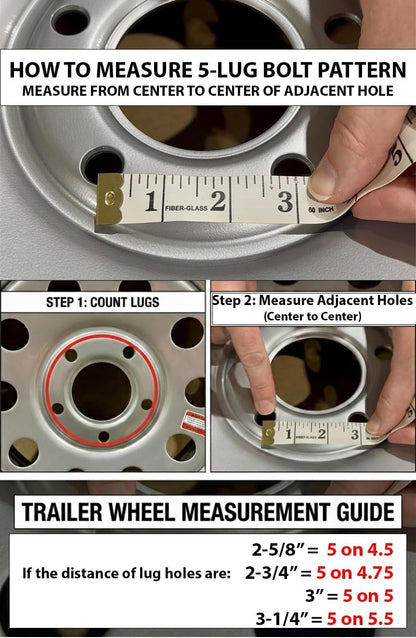 205-75d15 trailer tire 5x5.5 bolt pattern tire and wheel combo
