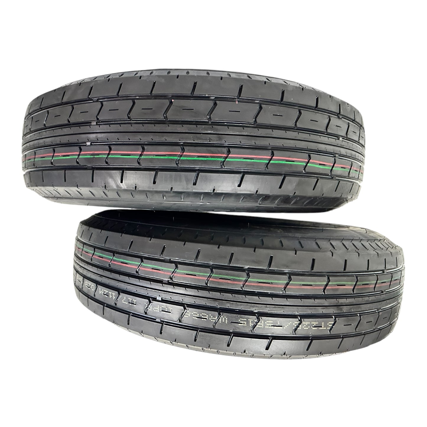 2-PK TrailQuest ST225/75R15 Radial LRE 5 Lug 5x4.5" Modular Black Rim